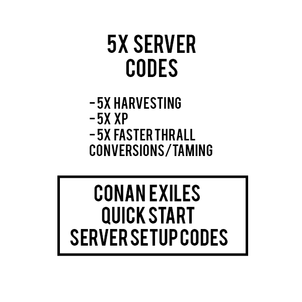 best server settings conan exiles single player